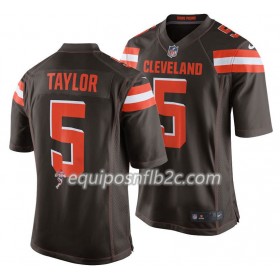 Camiseta Hombre NFL Cleveland Browns Tyrod Taylor 5 Nike Marrón